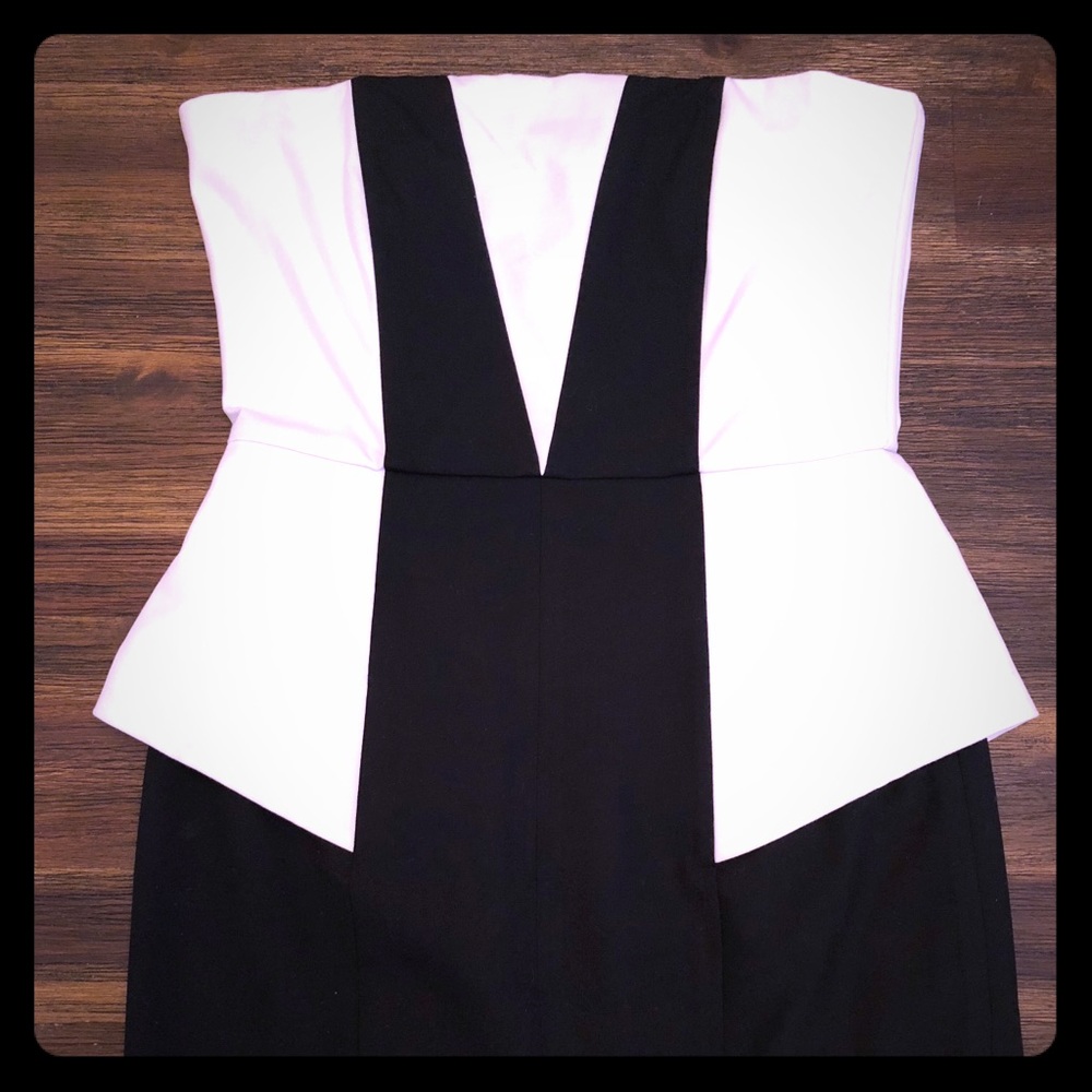 Strapless Peplum Dress